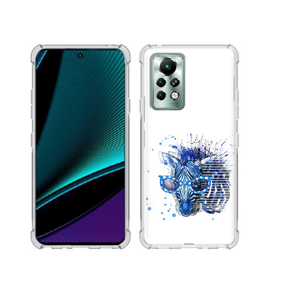 

Чехол MyPads Tocco для Infinix Note 11 Pro расплывчатая зебра, Прозрачный, Tocco