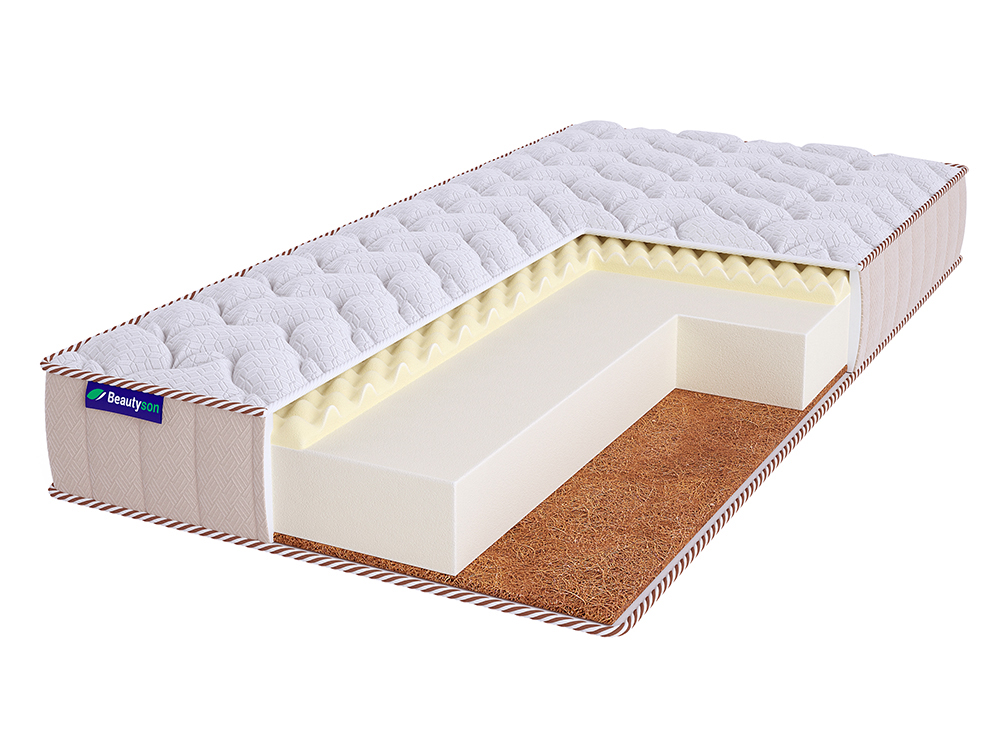 

Матрас BeautySon FOAM 10 Massage Cocos LUX 110х185, Белый, FOAM 10 Massage Cocos LUх