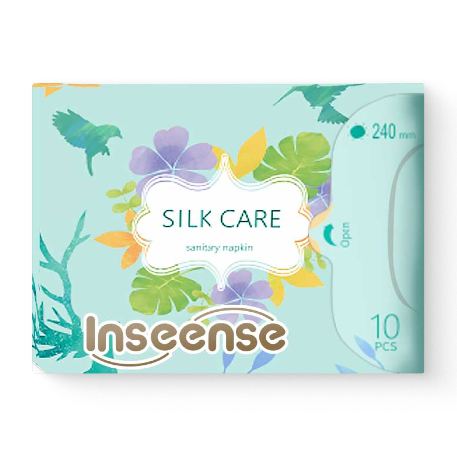 Прокладки INSEENSE Silk Care женские гигиенические дневные 4 капли 240 мм 10 шт. женские прокладки day spa queen cusion ultra silk soft normal 10шт