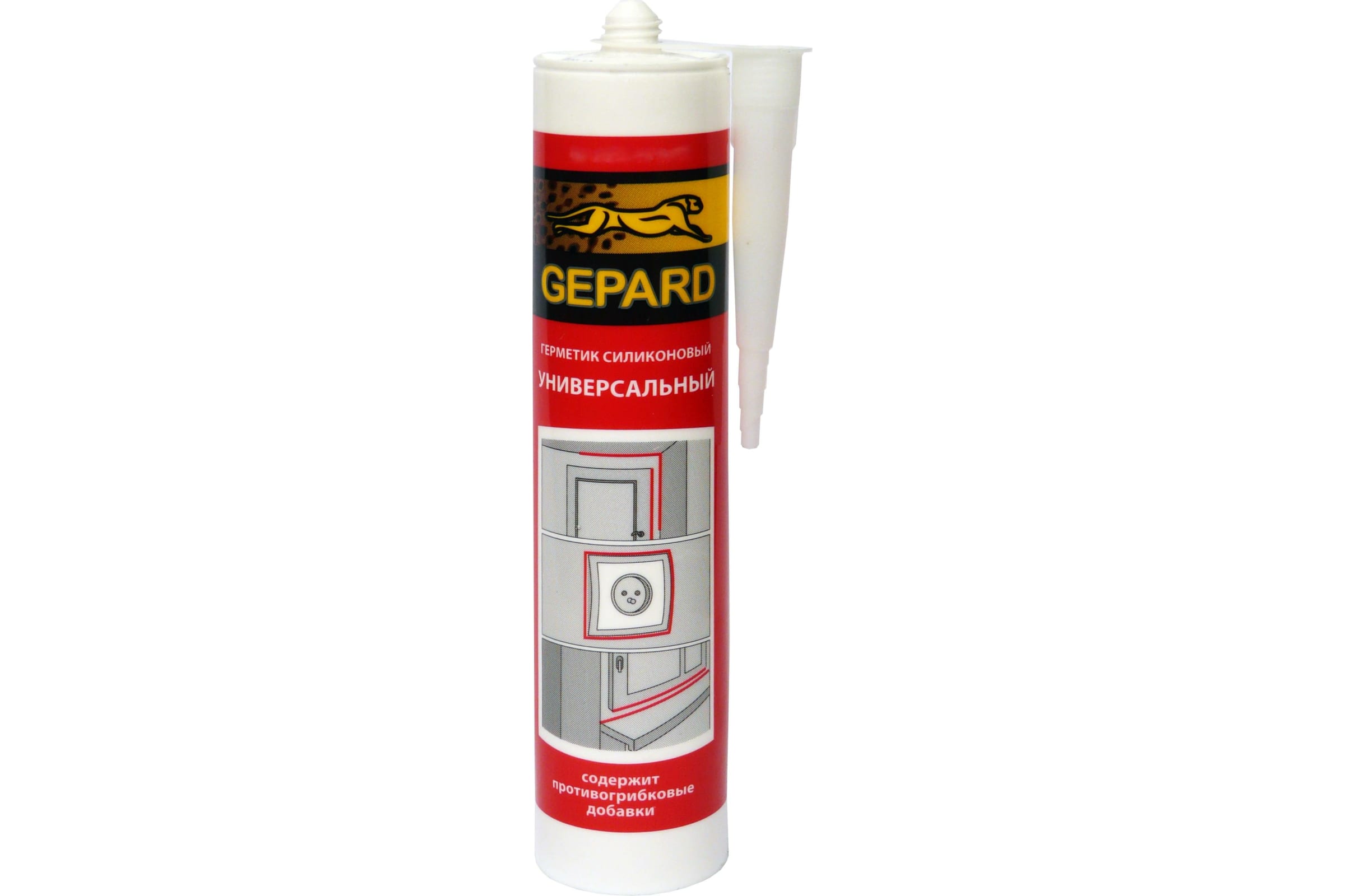 Gepard Герметик силиконовый универсальный CSS 664 белый 280 мл. С0000024450
