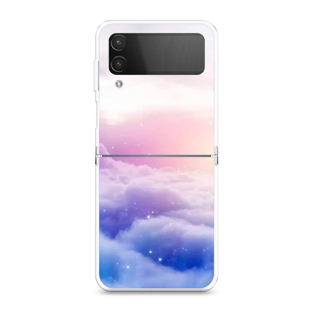 

Чехол на Samsung Galaxy Z Flip 4 "Небеса", Голубой;белый;розовый, 2106650-2