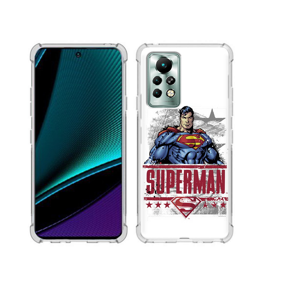 

Чехол MyPads Tocco для Infinix Note 11 Pro рисунок супермен, Прозрачный, Tocco
