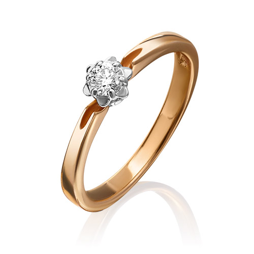 

Кольцо из золота р. 15,5 PLATINA jewelry 01-1010-00-101-1111-30, бриллиант, 01-1010-00-101-1111-30