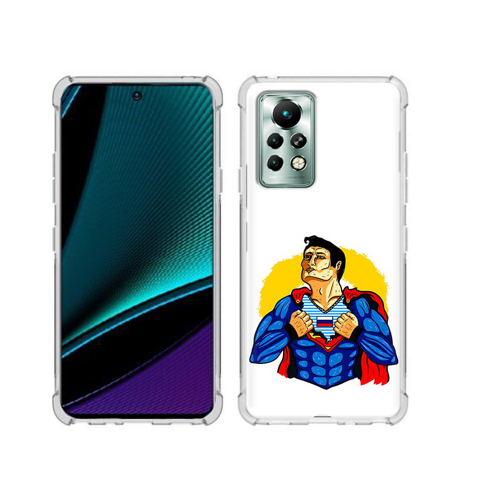 

Чехол MyPads Tocco для Infinix Note 11 Pro русский супермен, Прозрачный, Tocco