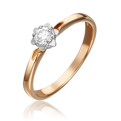 

Кольцо из золота р.  PLATINA jewelry 01-1012-00-101-1111-30, бриллиант, 01-1012-00-101-1111-30