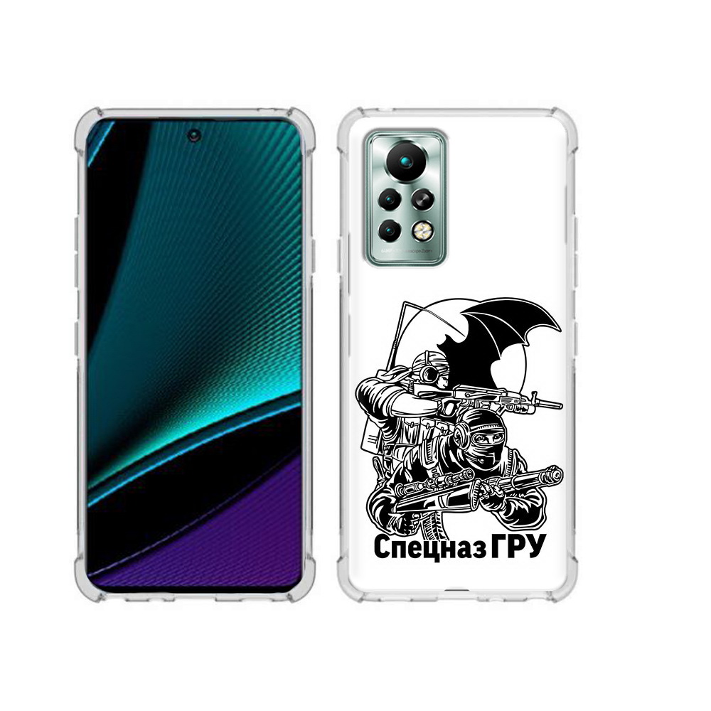 

Чехол MyPads Tocco для Infinix Note 11 Pro спецназ гру, Прозрачный, Tocco