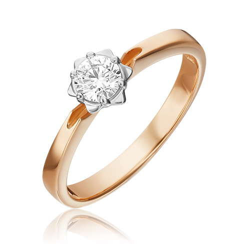 

Кольцо из золота р. 16,5 PLATINA jewelry 01-1018-00-101-1111-30, бриллиант, 01-1018-00-101-1111-30