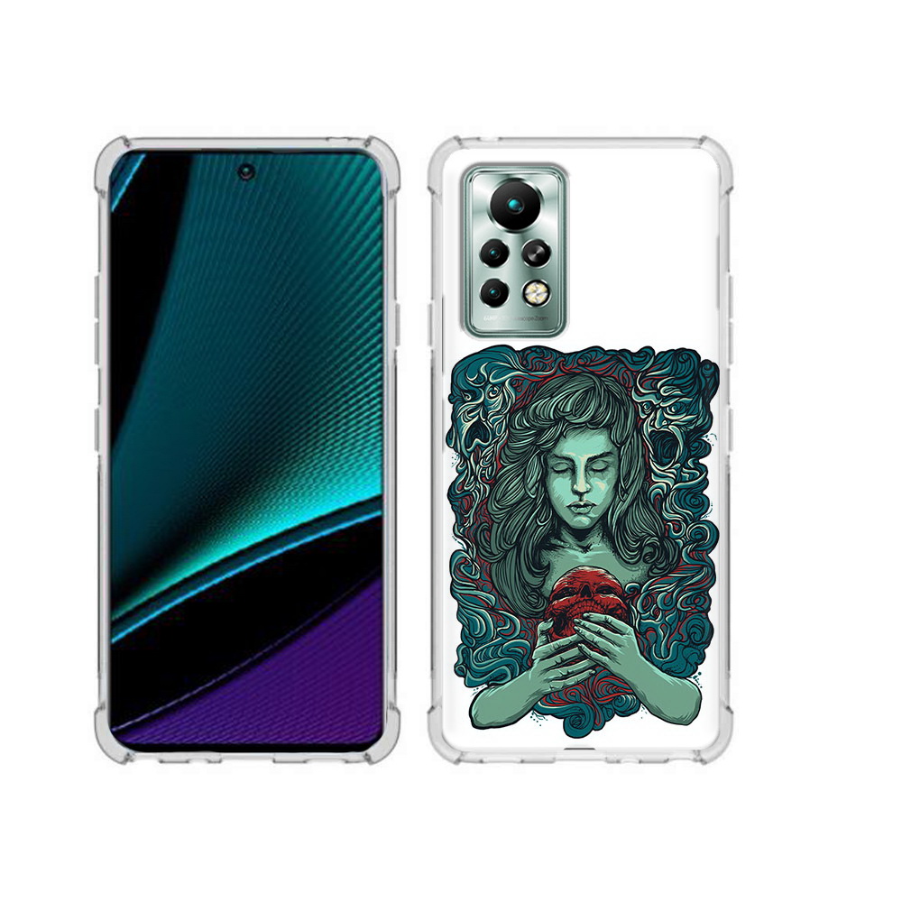 

Чехол MyPads Tocco для Infinix Note 11 Pro спящая девушка, Прозрачный, Tocco