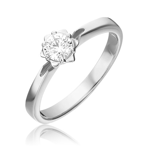 

Кольцо из золота р. 16 PLATINA jewelry 01-1019-00-101-1120-30, бриллиант, 01-1019-00-101-1120-30