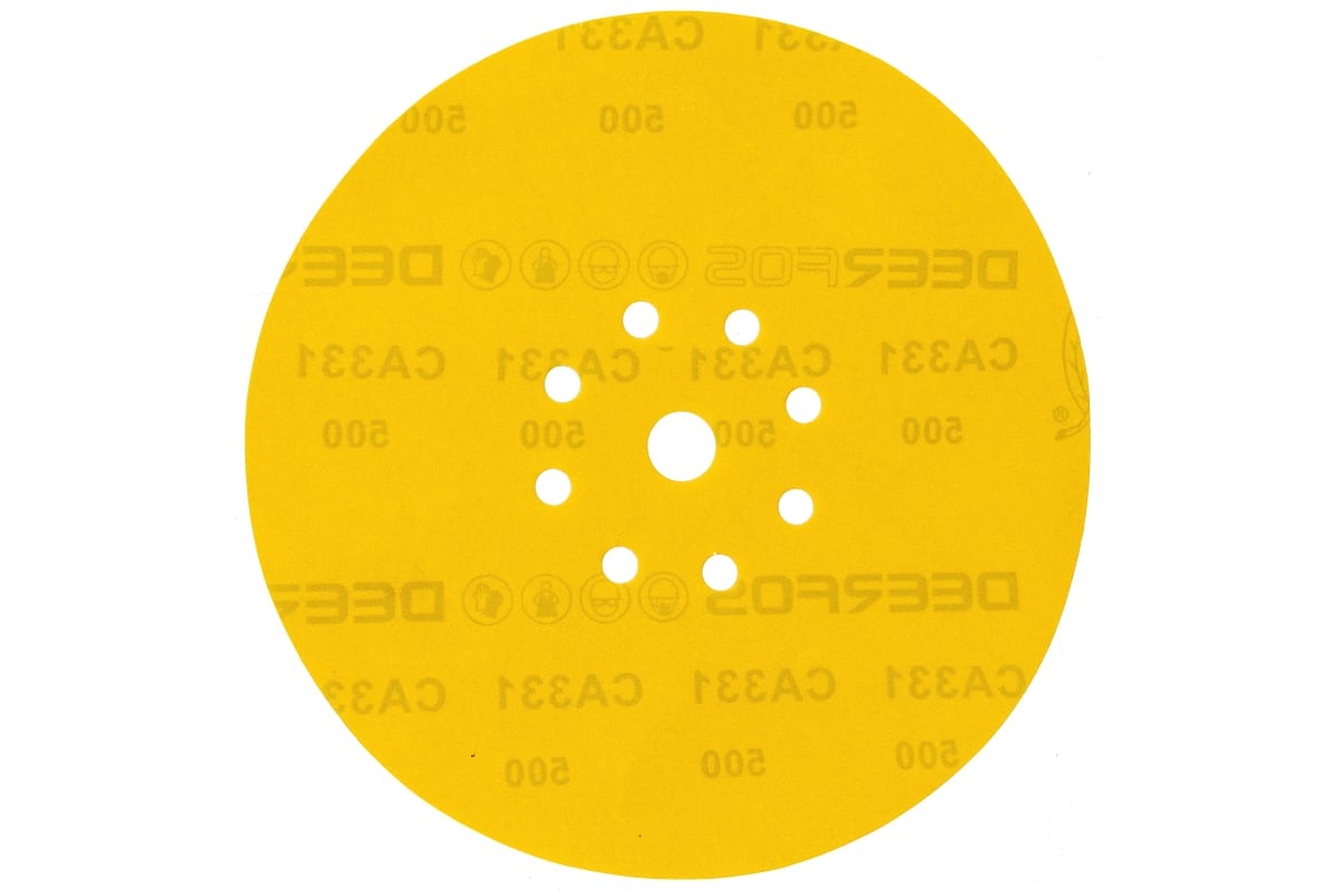Круг шлифовальный на бумаге СА331 (225 мм; 9 отверстий; Р500) Deerfos 7930091774180