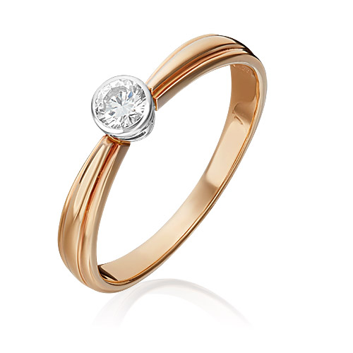 

Кольцо из золота р. 17 PLATINA jewelry 01-1040-00-101-1111-30, бриллиант, 01-1040-00-101-1111-30