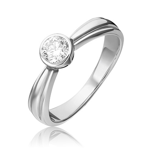 

Кольцо из белого золота с бриллиантом р. 16,5 PLATINA jewelry 01-1047-00-101-1120-30, 01-1047-00-101-1120-30