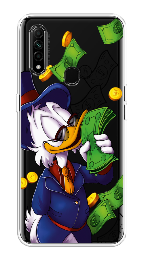 

Чехол на Oppo A31 "Scrooge McDuck with Money", Синий;зеленый;белый, 252250-6