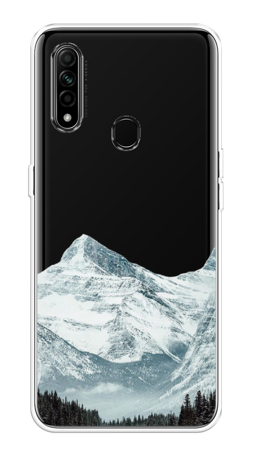 

Чехол на Oppo A31 "Горы арт 1", Белый;зеленый, 252250-2