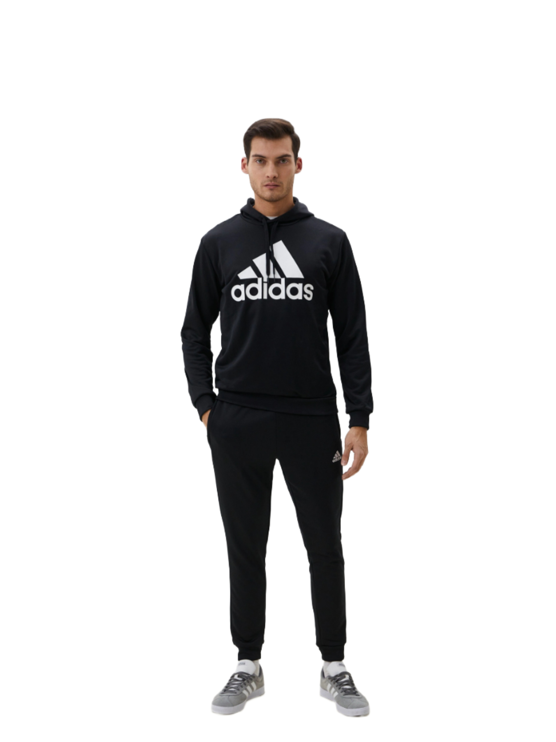 Костюм мужской Adidas SPORTSWEAR FRENCH TERRY HOODED черный S 14771₽