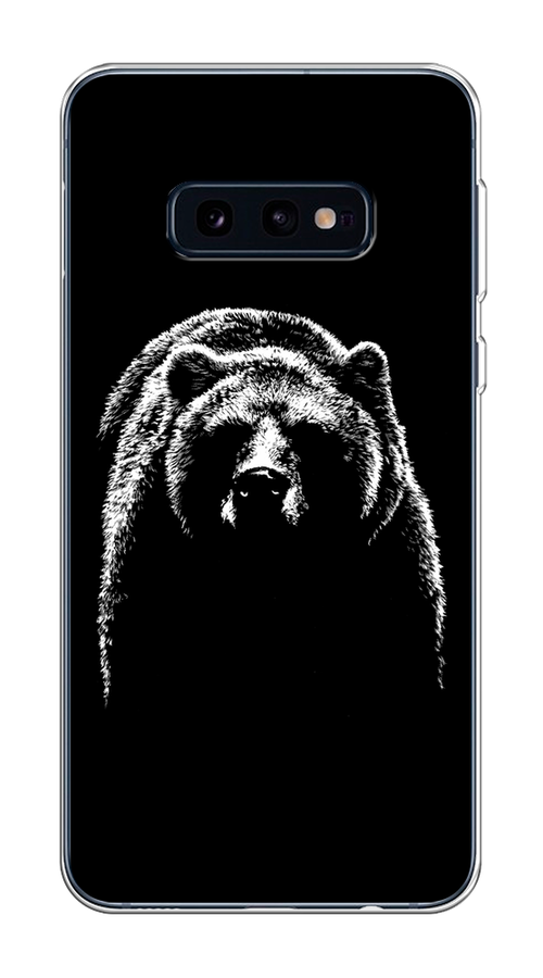 

Чехол на Samsung Galaxy S10E "Медведь в ночи", Белый;черный, 27250-1