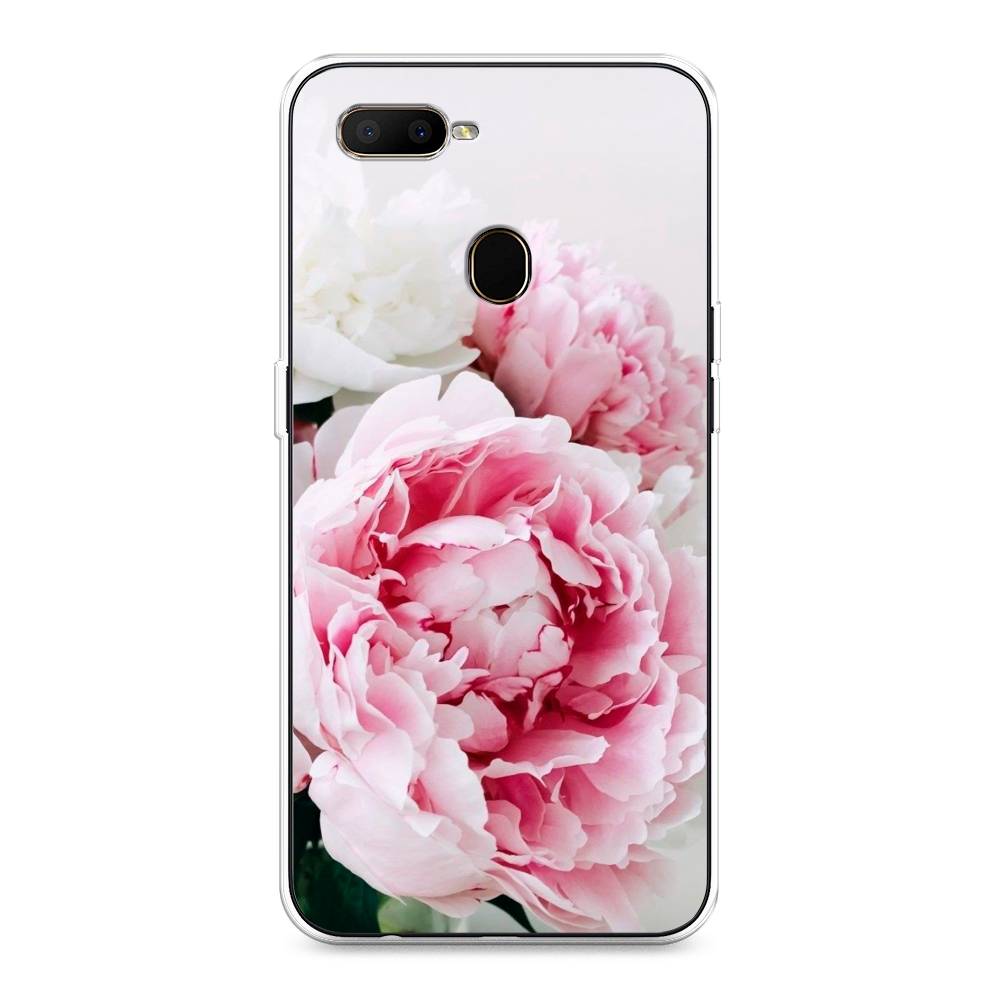 

Чехол для Oppo A5s "Розовые и белые пионы", Розовый;белый, 252350-2