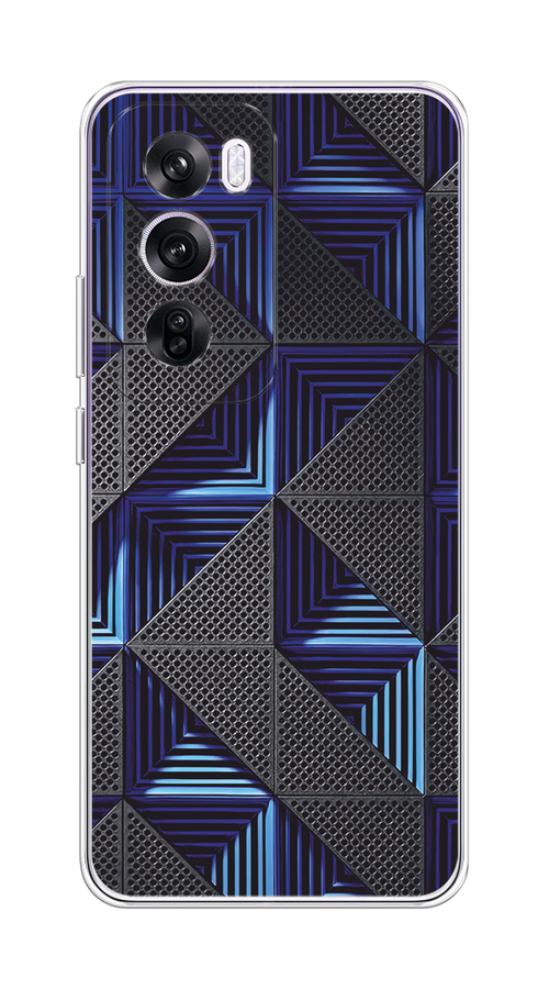 

Чехол на Oppo Reno 12 Pro "IBM", Серый;синий, 2517150-1