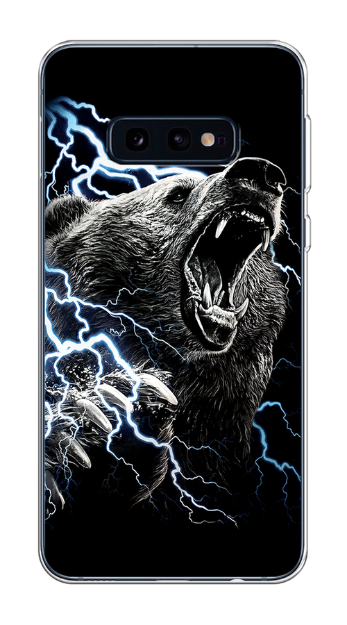 

Чехол на Samsung Galaxy S10E "Гроза и медведь", Черный;серый;серебристый, 27250-1