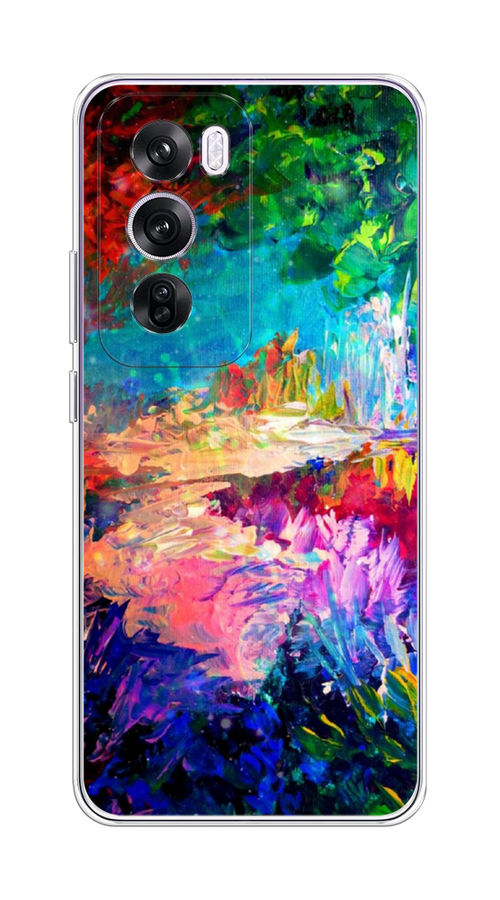 

Чехол на Oppo Reno 12 Pro "Лес-гуашь", Синий;розовый;зеленый, 2517150-1