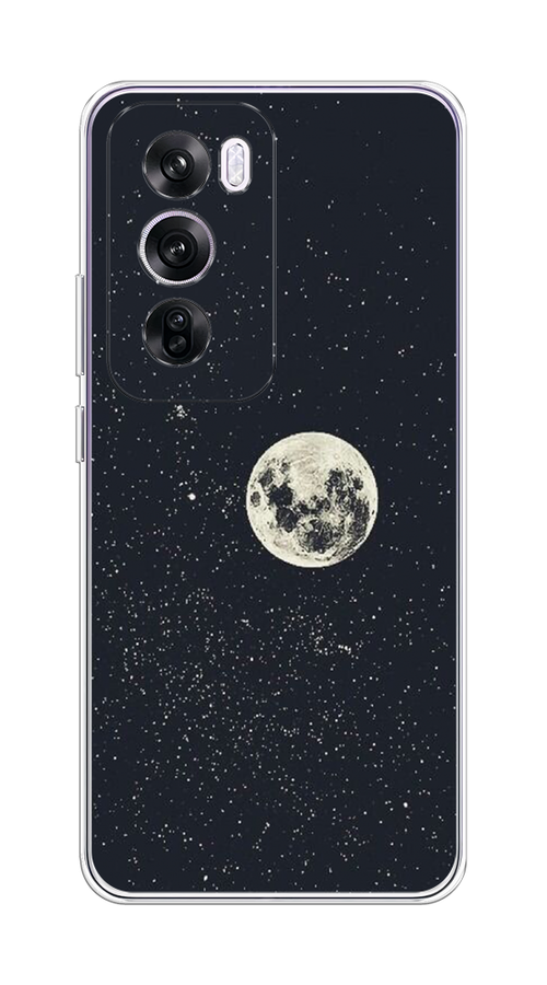 

Чехол на Oppo Reno 12 Pro "Полнолуние", Бордовый, 2517150-1