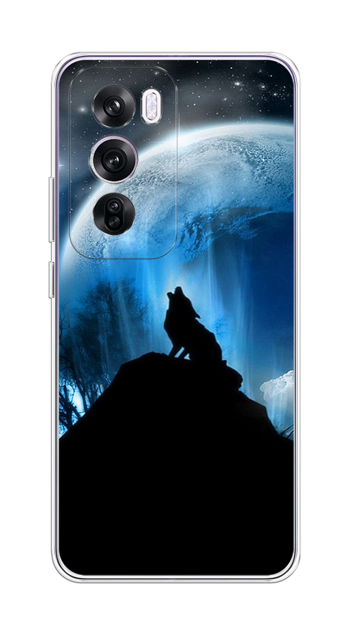 

Чехол на Oppo Reno 12 Pro "Волк 2", Синий;черный;белый, 2517150-1