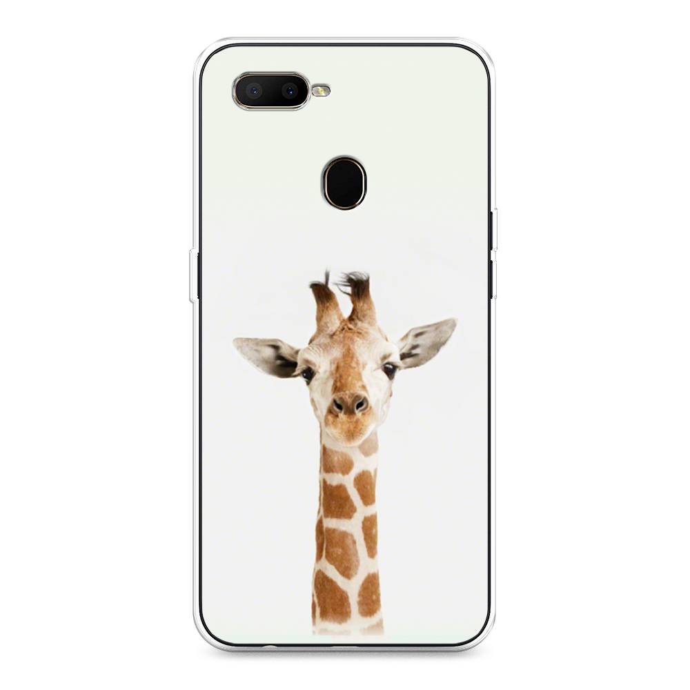 

Чехол для Oppo A5s "Любопытный жираф", Бежевый;коричневый, 252350-1