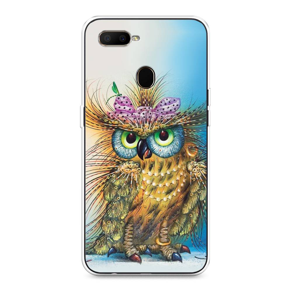 

Чехол для Oppo A5s "Модная сова", Коричневый;голубой, 252350-1