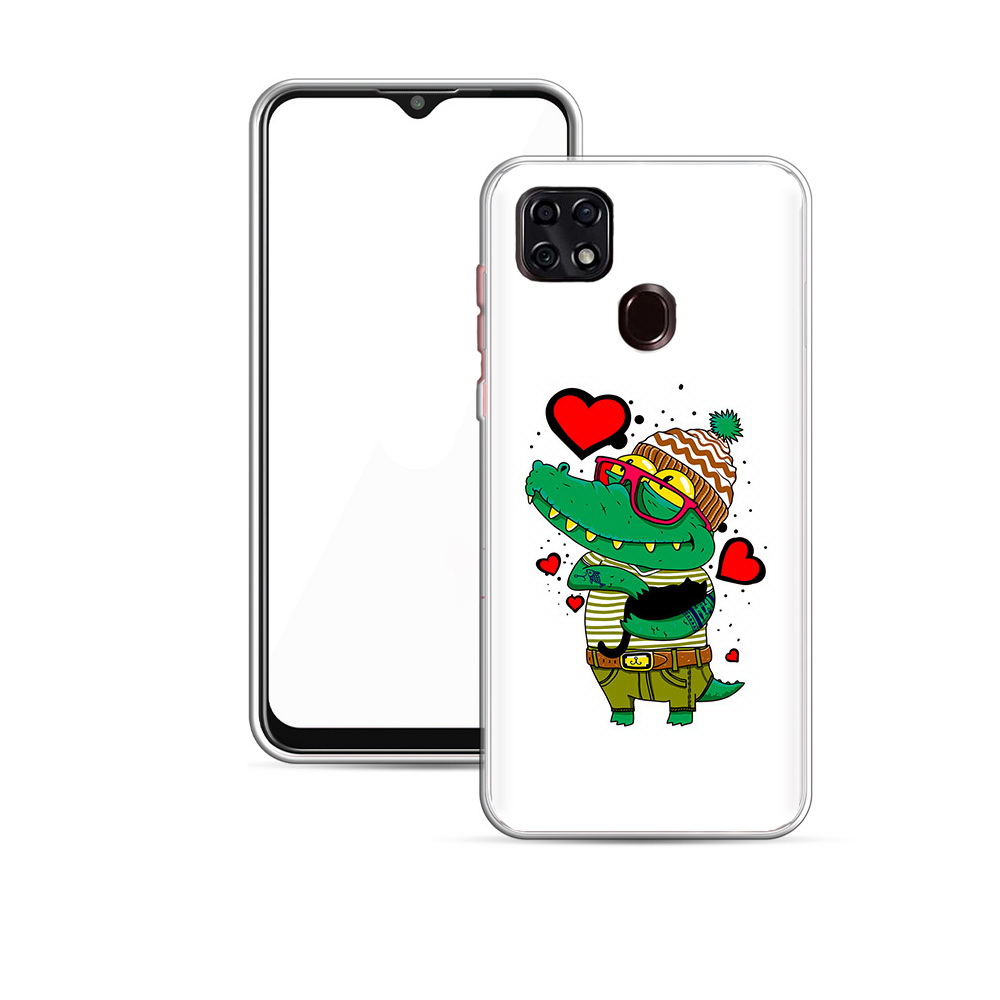 Чехол MyPads Tocco для ZTE V2020 Влюбленный крокодил (PT226946.457.48)