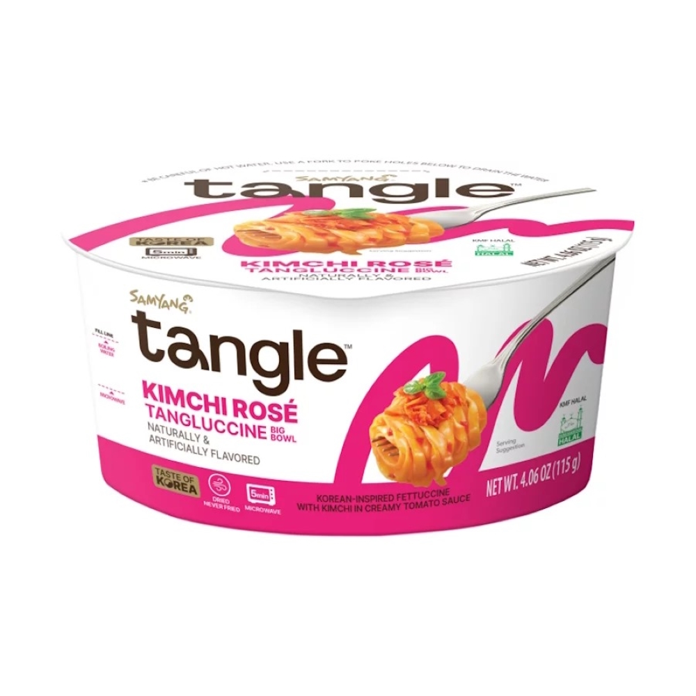 Лапша быстрого приготовления Samyang Tangle Kimchi Rose, 115 г