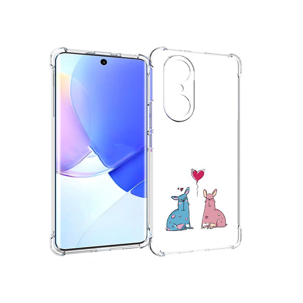 

Чехол MyPads Tocco для Honor 60 Pro Лама любовь, Прозрачный, Tocco