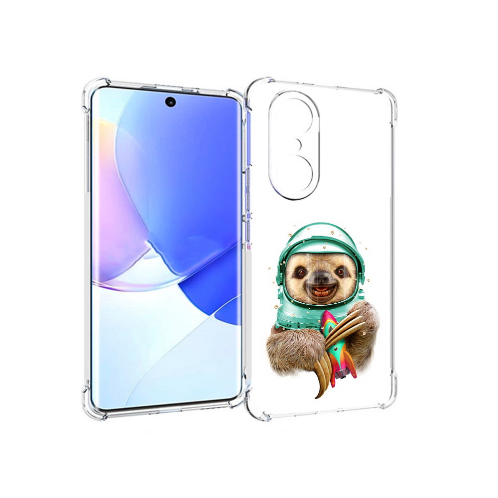 

Чехол MyPads Tocco для Honor 60 Pro Ленивец астронавт, Прозрачный, Tocco