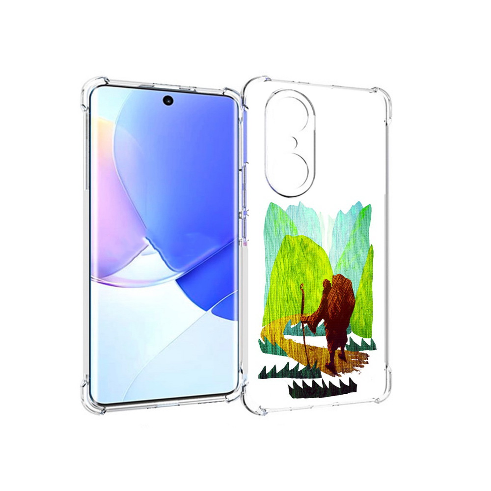 Чехол MyPads Tocco для Honor 60 Pro Лесная тропа