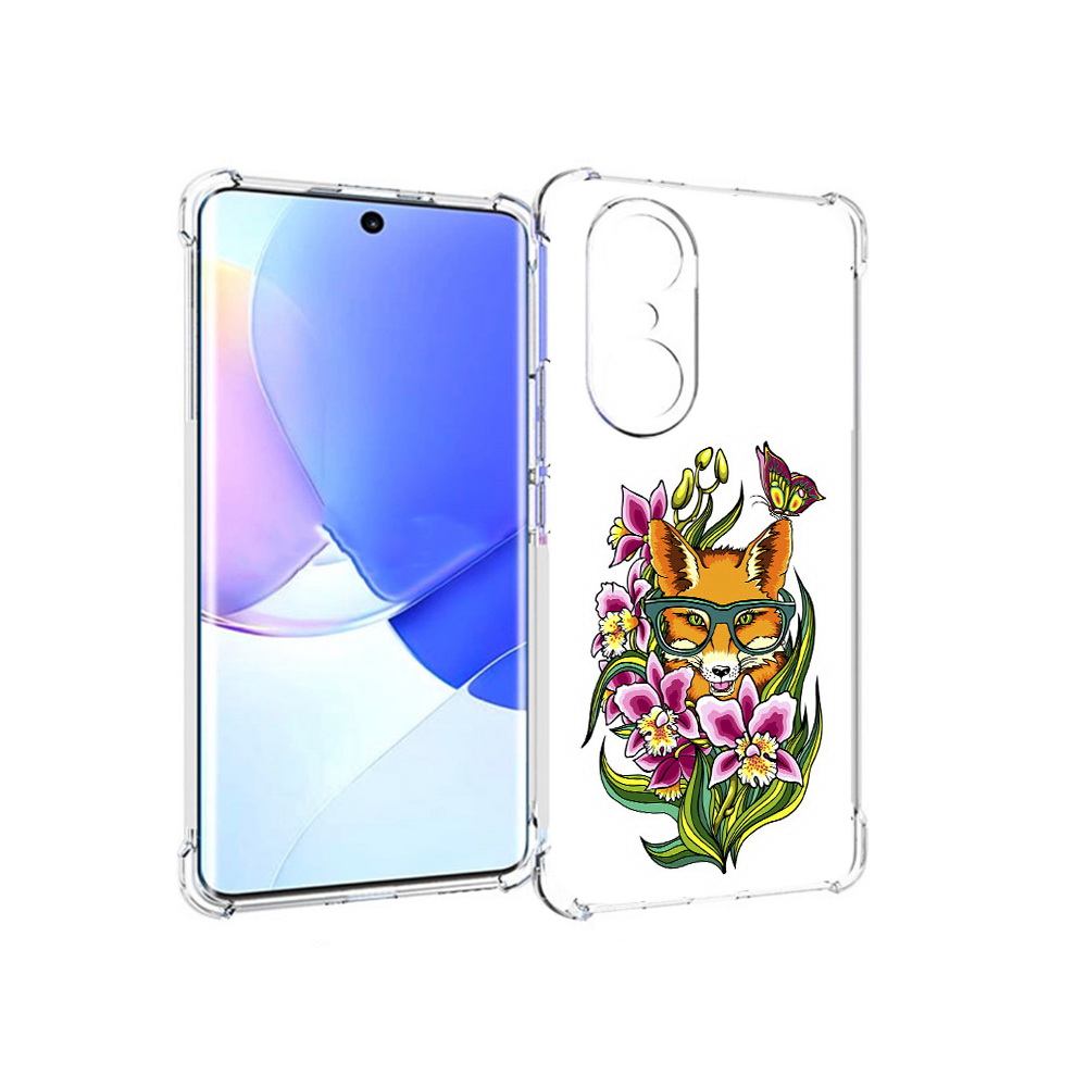 

Чехол MyPads Tocco для Honor 60 Pro Лиса в цветах, Прозрачный, Tocco