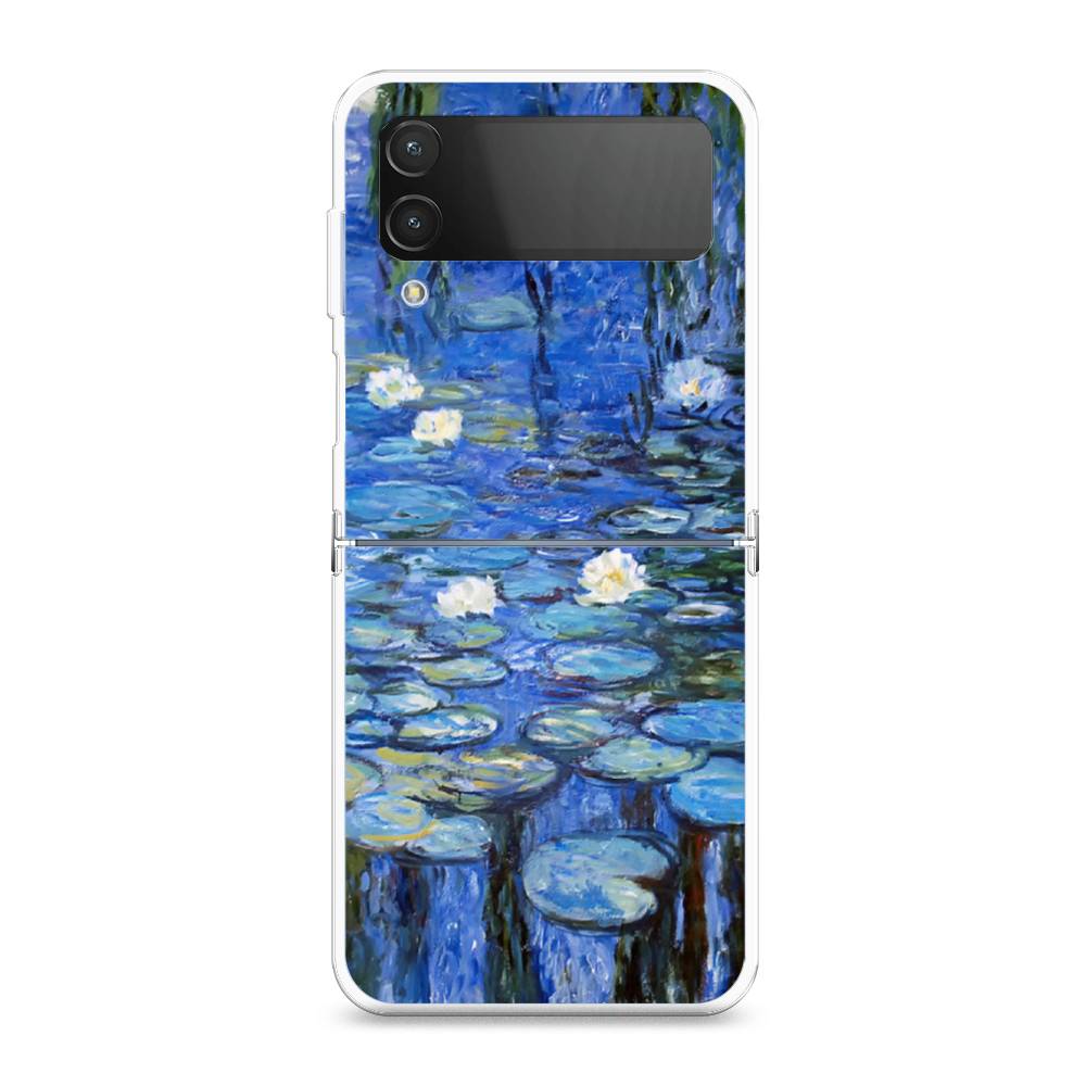 

Чехол на Samsung Galaxy Z Flip 4 "Нарисованный пруд", Синий;зеленый, 2106650-4