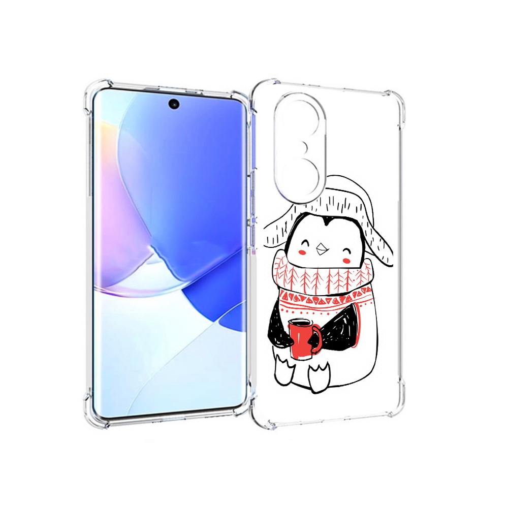 

Чехол MyPads Tocco для Honor 60 Pro Милый пингвин, Прозрачный, Tocco