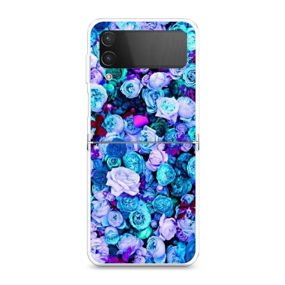 

Чехол на Samsung Galaxy Z Flip 4 "Цветочный ковер", Фиолетовый, 2106650-2