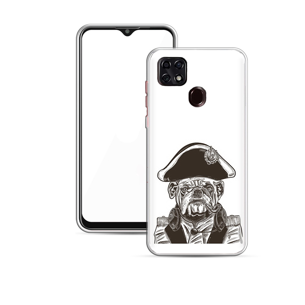 

Чехол MyPads Tocco для ZTE V2020 мопс генерал (PT226946.457.483), Прозрачный, Tocco