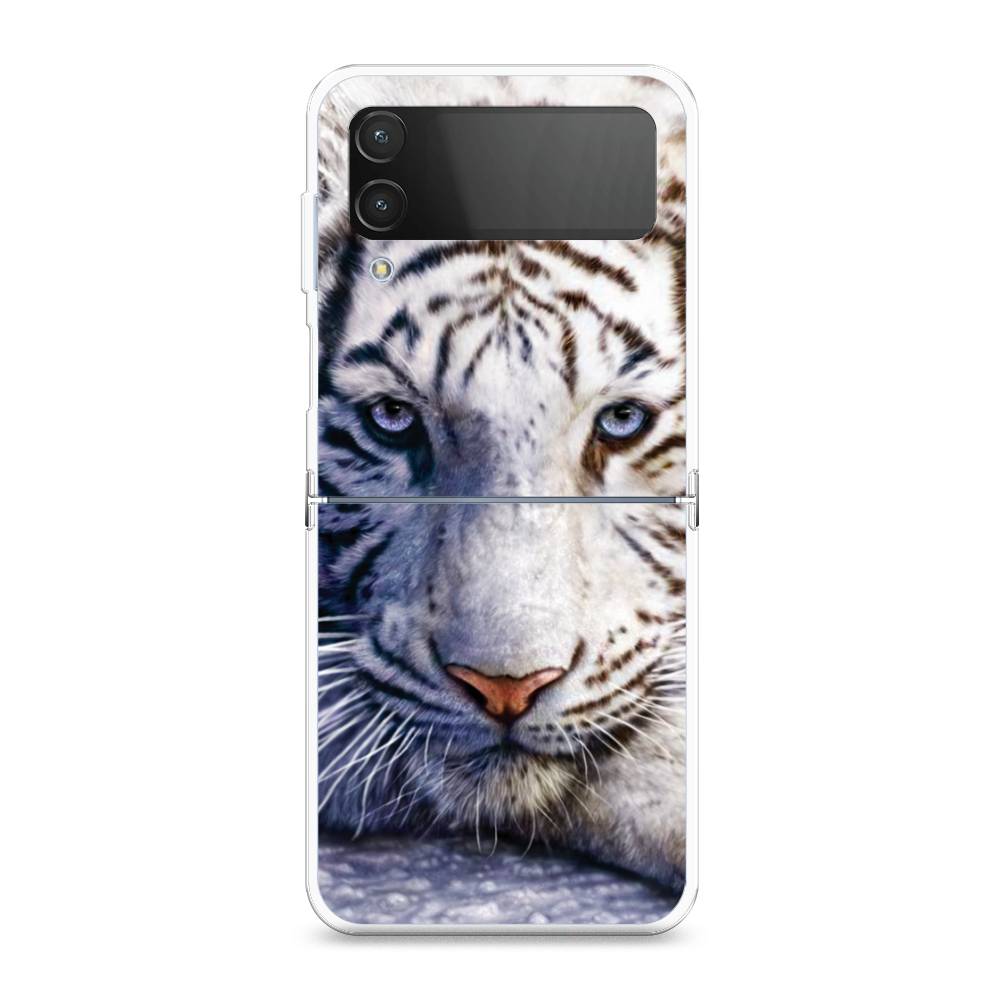 

Чехол на Samsung Galaxy Z Flip 4 "Бенгальский тигр", Коричневый;белый, 2106650-1