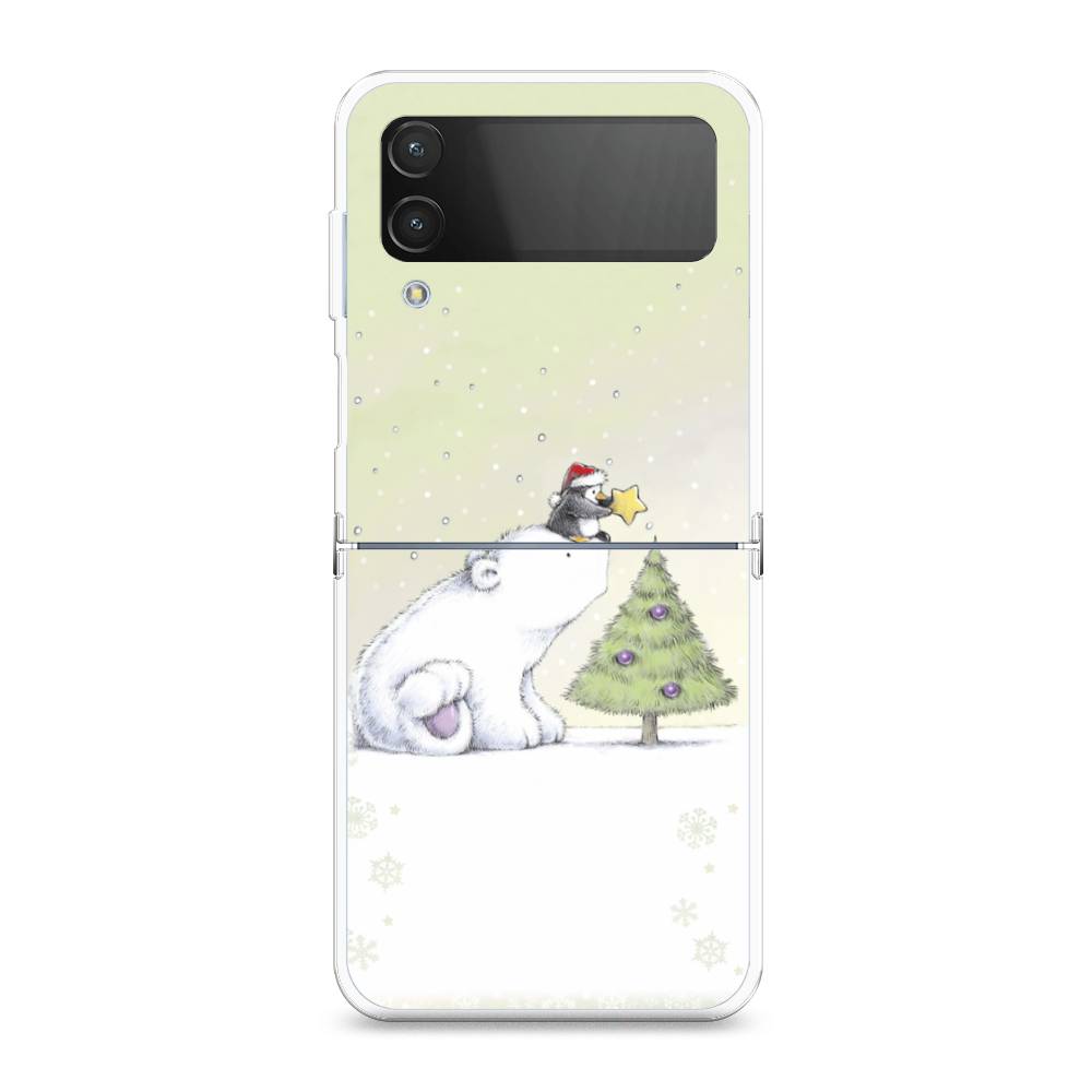 

Чехол на Samsung Galaxy Z Flip 4 "Украшение елки", Белый;бежевый, 2106650-5