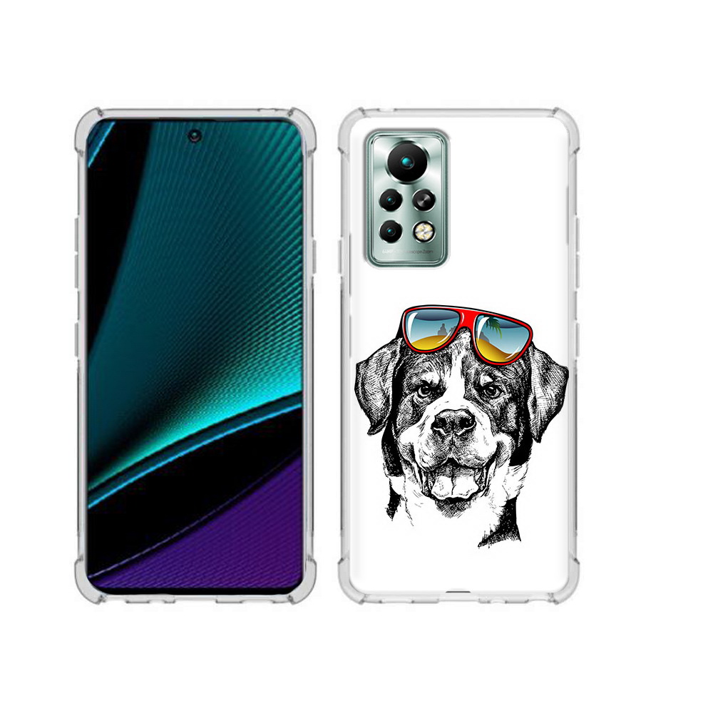 

Чехол MyPads Tocco для Infinix Note 11 Pro счастливая собака, Прозрачный, Tocco
