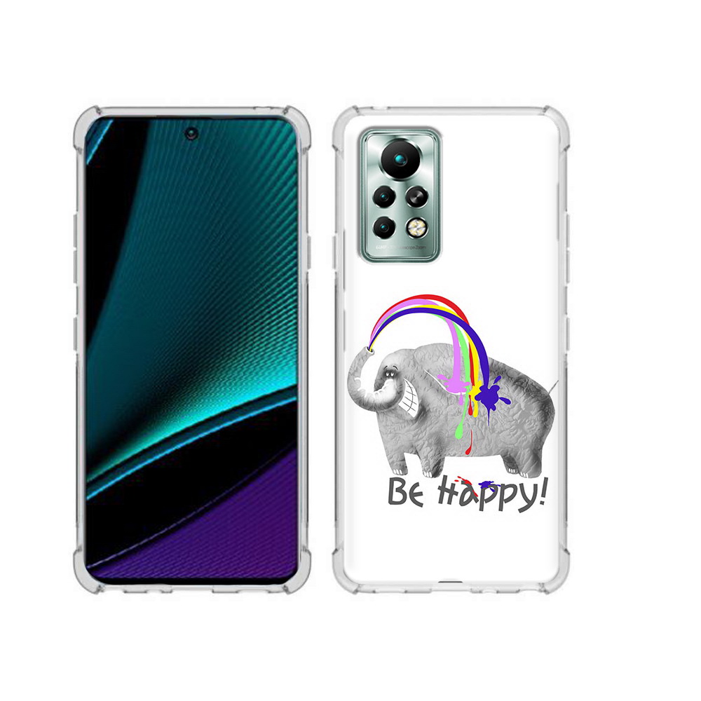 

Чехол MyPads Tocco для Infinix Note 11 Pro счастливый слон, Прозрачный, Tocco