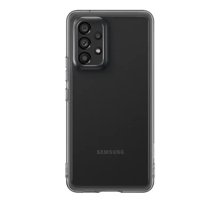 

Чехол Samsung Soft Clear Cover для Galaxy A53, черный, Soft Clear Cover