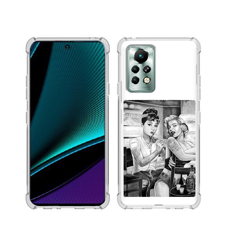 

Чехол MyPads Tocco для Infinix Note 11 Pro тату мастер, Прозрачный, Tocco