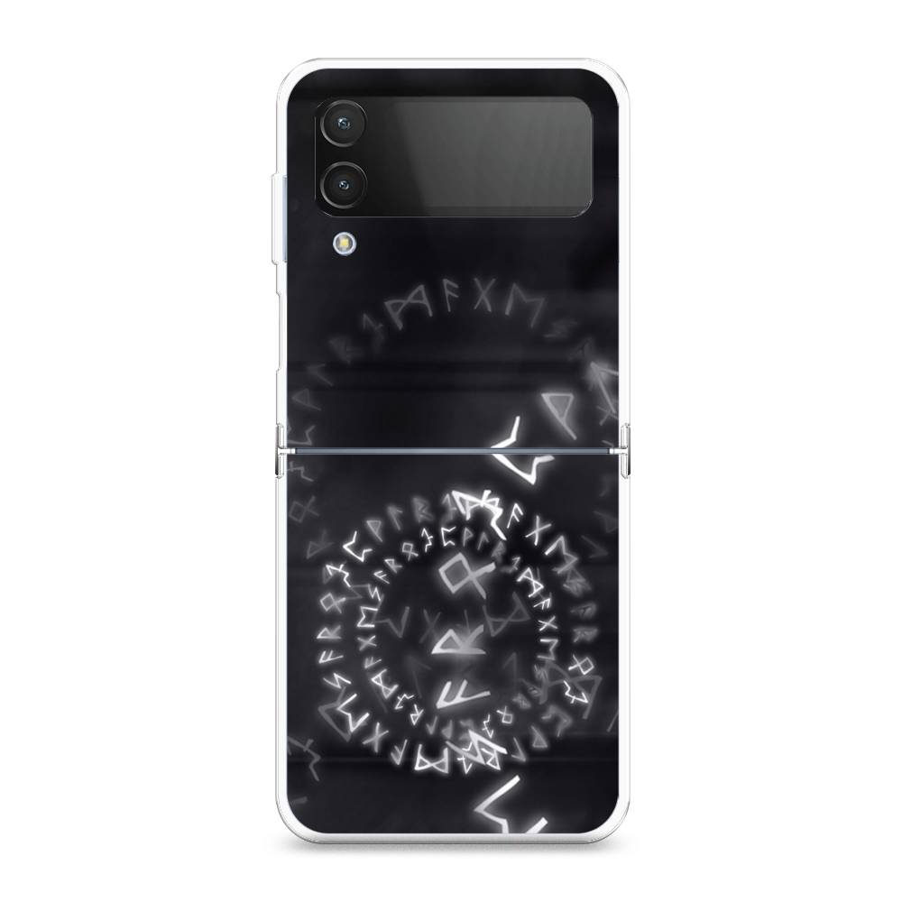 

Чехол на Samsung Galaxy Z Flip 4 "Руны", Серый;черный, 2106650-3