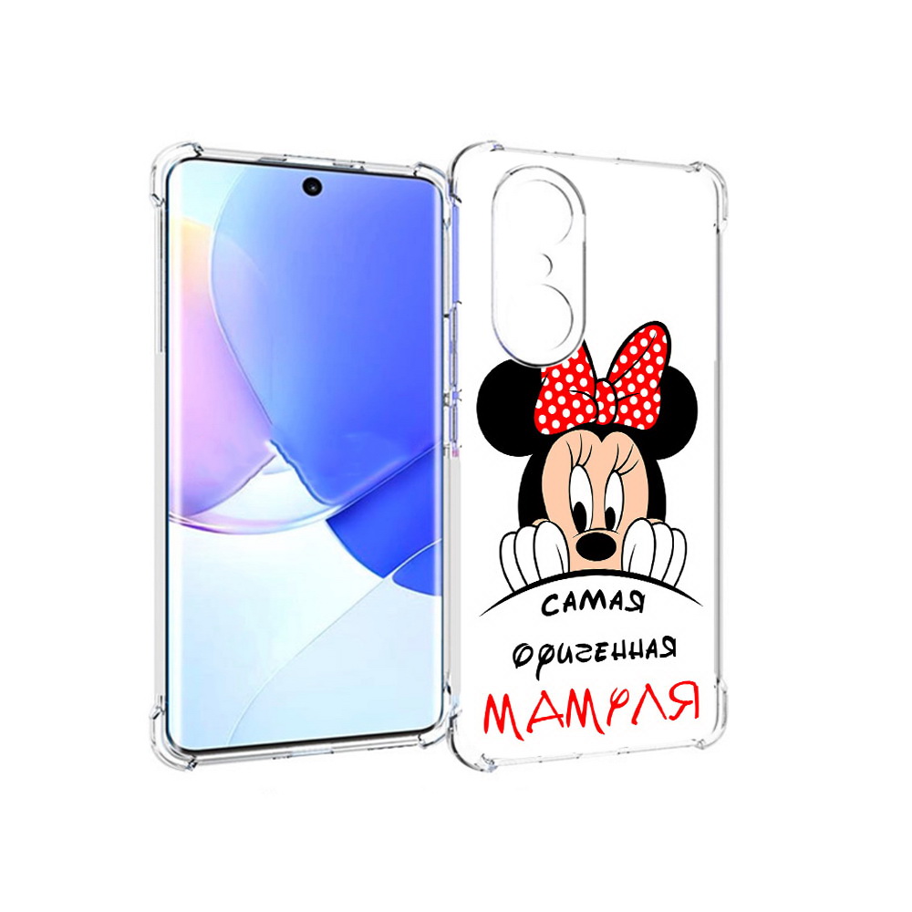 

Чехол MyPads Tocco для Honor 60 Pro Самая лучшая мамуля Мини Маус, Прозрачный, Tocco