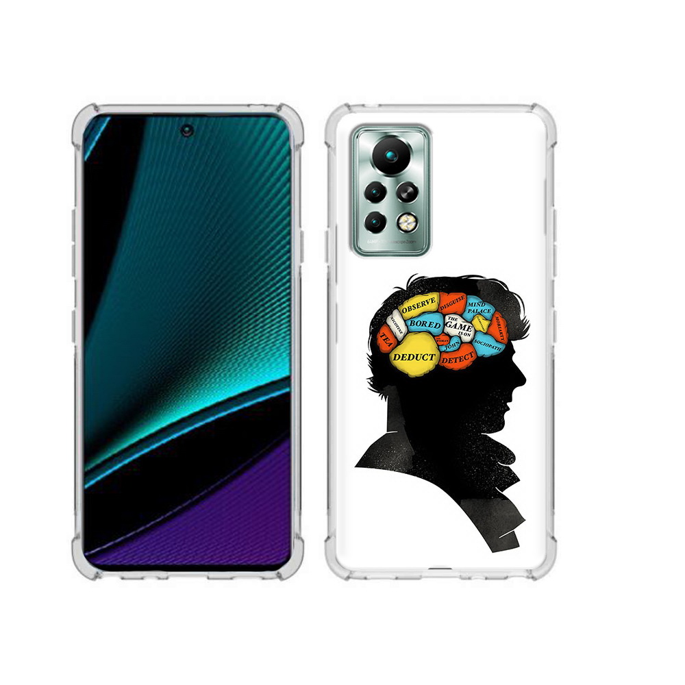 

Чехол MyPads Tocco для Infinix Note 11 Pro темный рисунок, Прозрачный, Tocco