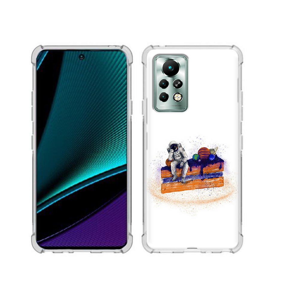 

Чехол MyPads Tocco для Infinix Note 11 Pro торт с планетами, Прозрачный, Tocco