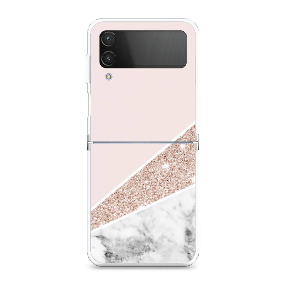 

Чехол на Samsung Galaxy Z Flip 4 "Блестящий розовый мрамор", 2106650-3