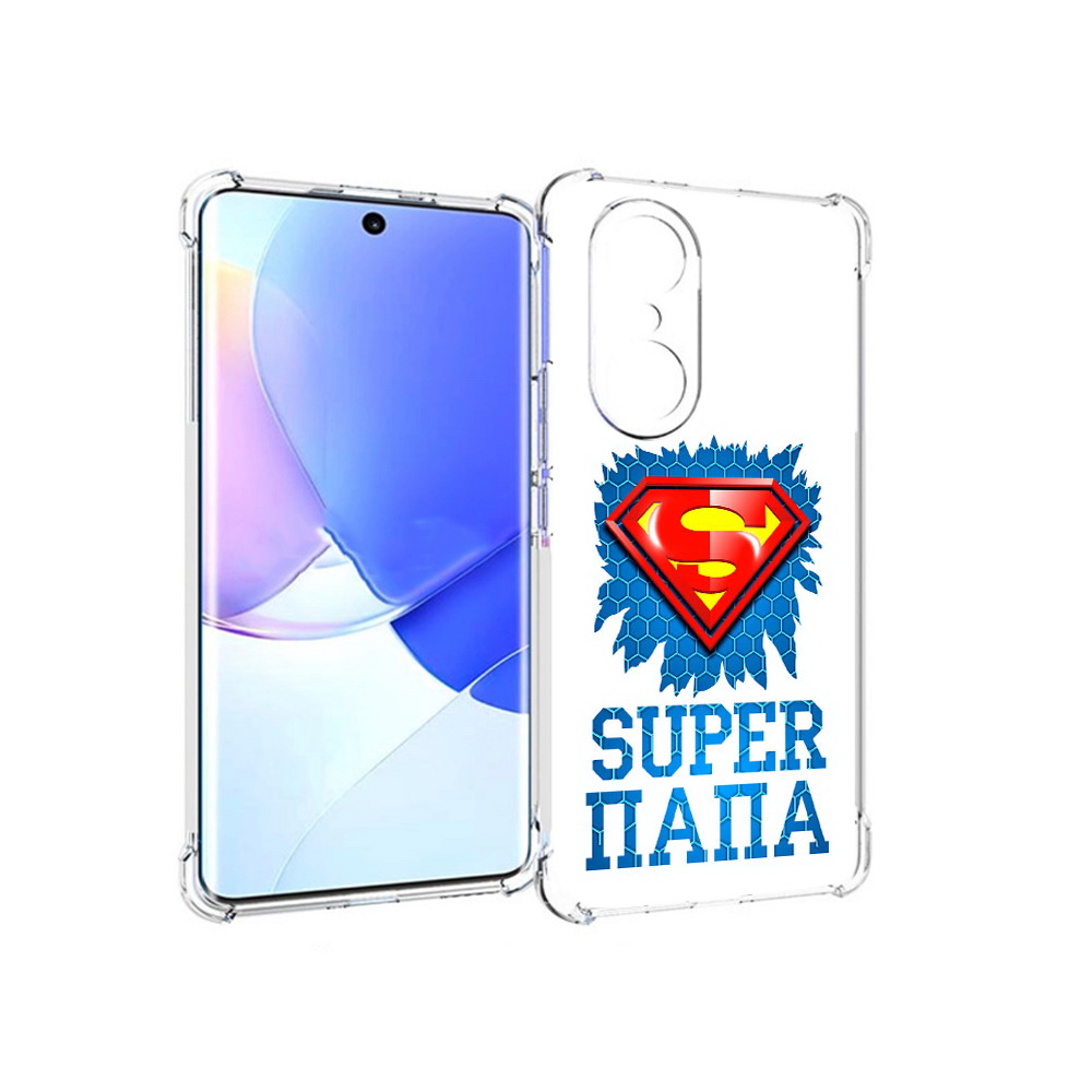 

Чехол MyPads Tocco для Honor 60 Pro Супер Папа, Прозрачный, Tocco